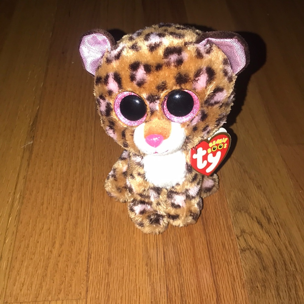 Small Leopard Plush Beanie Boo